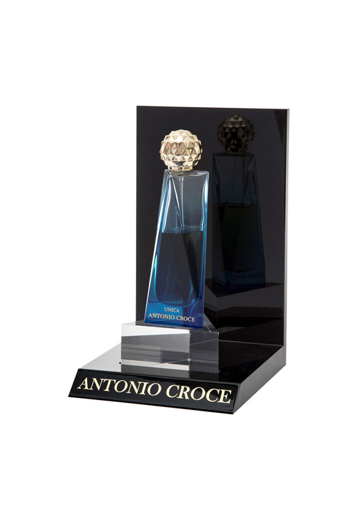 Antonio Croce, Espositore Banco Porta Profumi - PMMA e Plexiglas
