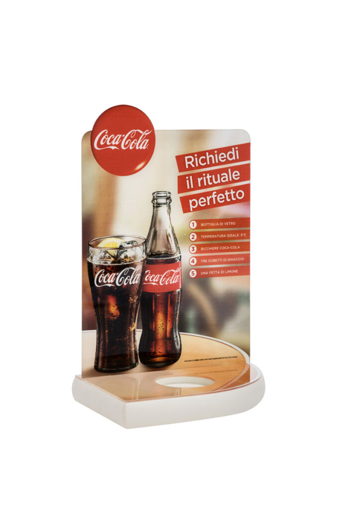Coca Cola Espositore Promozione - PMMA, Plexiglas e Legno