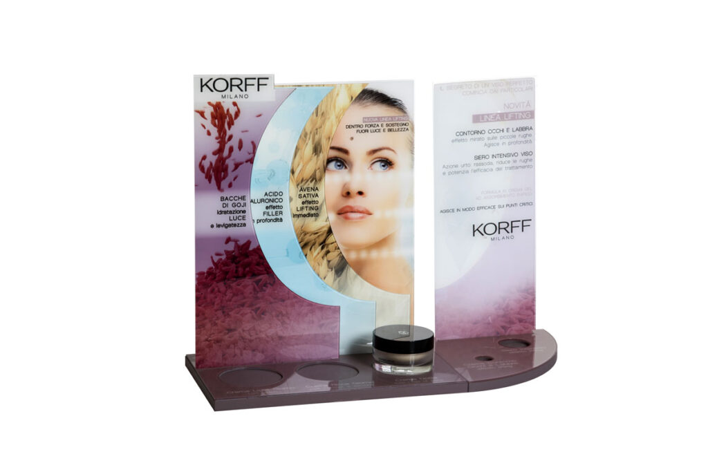 Korff Espositore Crema Lifting - PMMA e Plexiglas